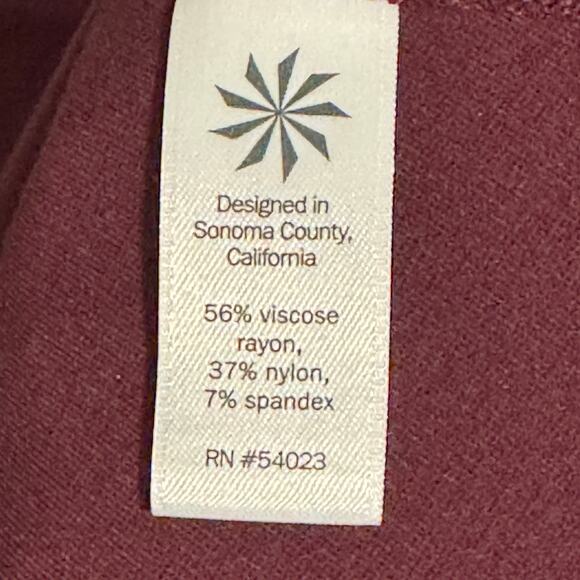 Athleta En Route Dress Ponte Knit Fit and Flare Activewear Chianti Burgundy M - Picture 9 of 12
